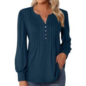 New style pleated elegant loose-fitting ladies top T-shirt
